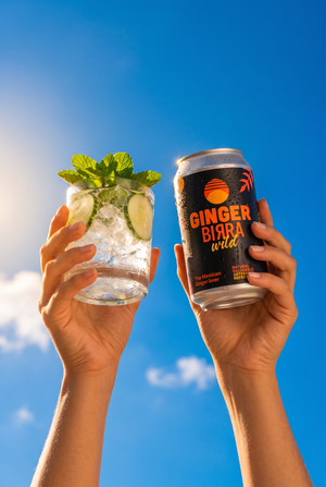 Ginger Birra en lata usada como mixer en coctelería