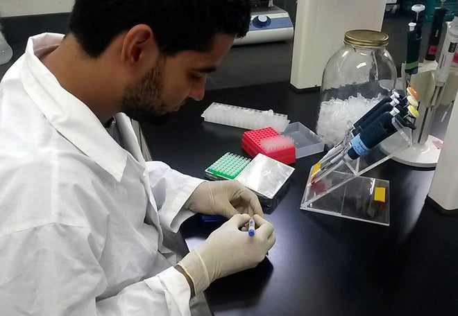 Victor en el laboratorio
