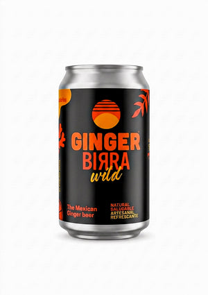 Lata de Ginger Birra Mixer 220 ml, ginger beer artesanal sin alcohol